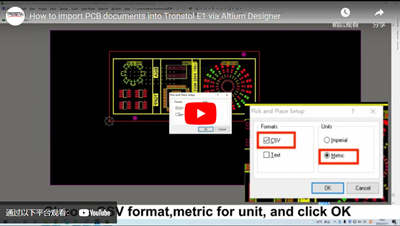 How To Import Pcb Documents Into Tronstol E1 Via Altium Designer - 翻译中...